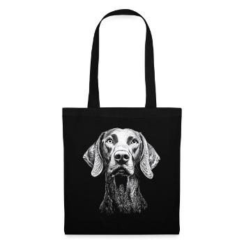 Weimaraner Portrait Hunting Dog Hunting Dogs Dogs - Tote Bag - black - Front