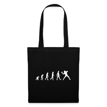 Joueur de football américain cadeau homme - Sac en tissu - noir - Devant