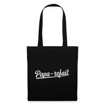 Papa-refait Père Homme Papa Parfait - Sac en tissu - noir - Devant