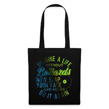 Pool Billiard Billiards Player - Tote Bag - black - Front