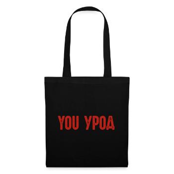 You Freak! Spruch auf Russisch Russak Russland - Stoffbeutel - Schwarz - Vorne