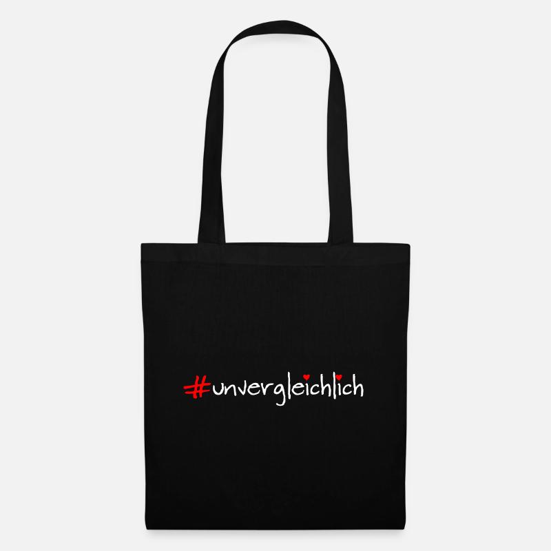 unvergleichlich - Stoffbeutel - Schwarz
