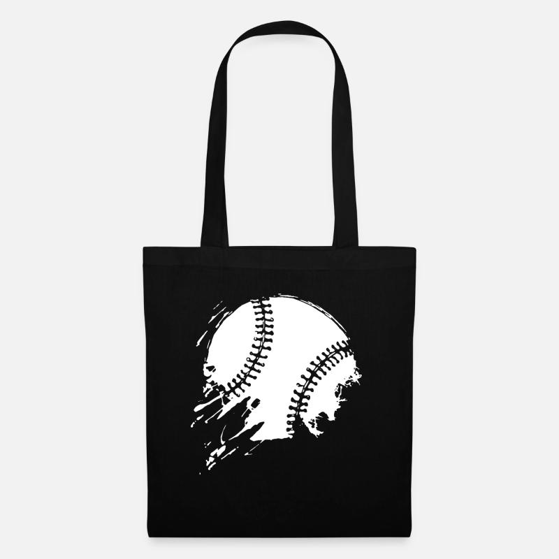 Baseball-T-Shirt - Stoffbeutel - Schwarz