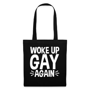 Drôle gay Pride Lesbian Pride Ok To Be Gay - Sac en tissu - noir - Devant