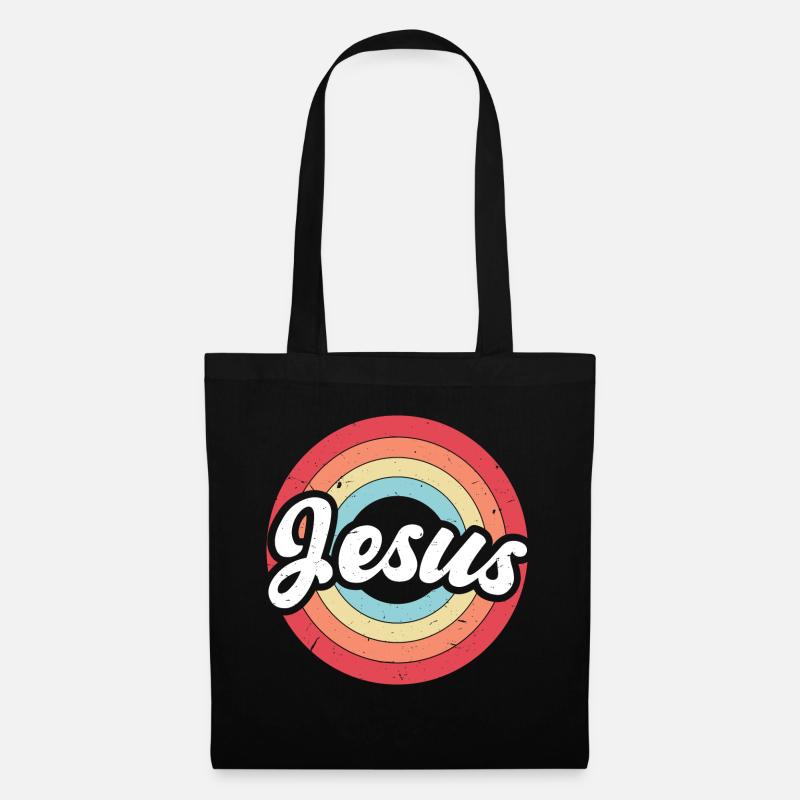 Jesus Vintage - Stoffbeutel - Schwarz