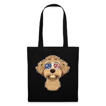 Labaradoodle USA Sunglasses I American Flag - Tote Bag - black - Front
