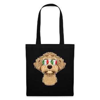 Labaradoodle Italy Sunglasses I Italian Flag - Stoffbeutel - Schwarz - Vorne