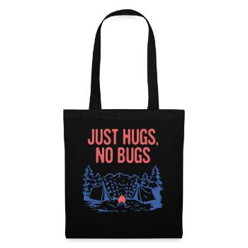 Just Hugs No Bugs Camping Couples Camper Lovers - Tote Bag - black - Front