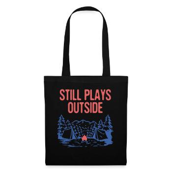 Still Plays Outside Camping Summer Camper - Tote Bag - black - Front