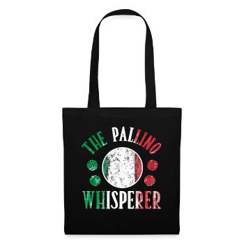 Bocce Ball Player Boules Bocce The Pallino - Tote Bag - black - Front