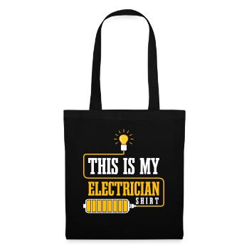 Electricien Circuits de tension Artisan Electro - Sac en tissu - noir - Devant