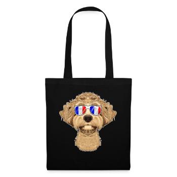 Labaradoodle France Sunglasses I French Flag - Stoffbeutel - Schwarz - Vorne