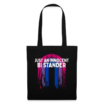 Just an Innocent Bi Stander Bisexual LGBTQ Bi - Stoffbeutel - Schwarz - Vorne