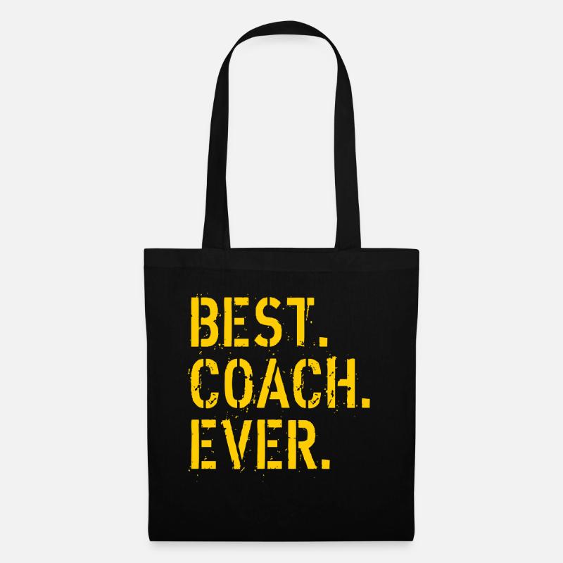 Bester Coach aller Zeiten - Stoffbeutel - Schwarz