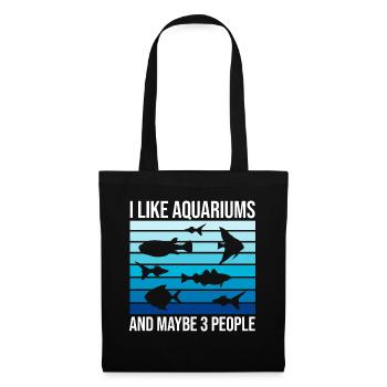 Drôle d’amateur d’aquarium disant citation du propriétaire de l’aquarium - Sac en tissu - noir - Devant