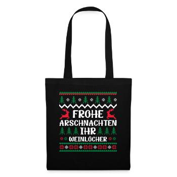 Happy ass nights you wine holes - Tote Bag - black - Front