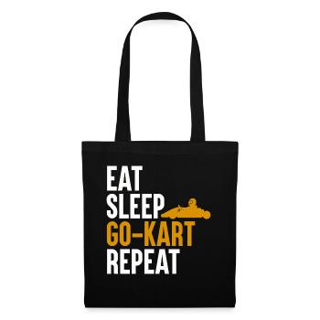 Eat Sleep Go-Kart Repeat - Tote Bag - black - Front