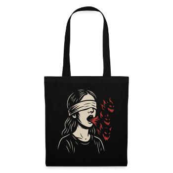 Blindfolded Girl - Stoffbeutel - Schwarz - Vorne