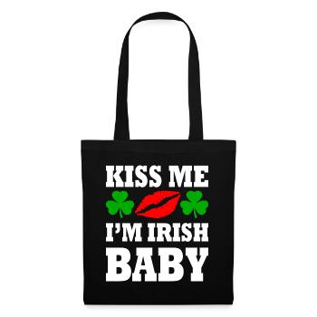 kiss me im irish baby - Tote Bag - black - Front