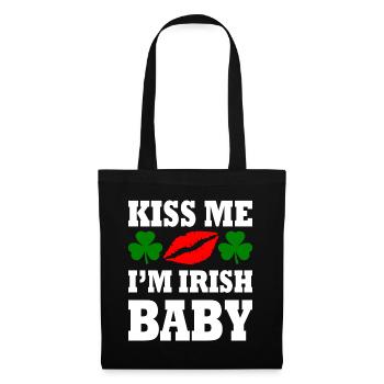 kiss me im irish baby - Tote Bag - black - Front
