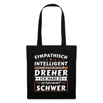 Sympathisch und intelligent - Dreher Edition - Stoffbeutel - Schwarz - Vorne