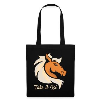 Iceland Horses Icelandic Pony Riding Take it Isi - Tote Bag - black - Front