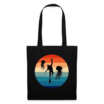 Scuba Diver Plongée sous-marine Diver Diver - Sac en tissu - noir - Devant