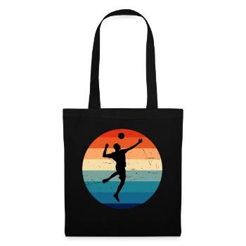 Joueur de volleyball Fistball Fistball - Sac en tissu - noir - Devant