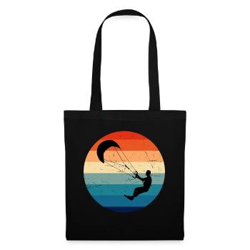 Kitesurf Kite Kitesurfer Kitesurfing Kitesurfen - Sac en tissu - noir - Devant