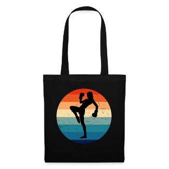 Women's Kickboxing Kickboxing Kickboxer Boxing - Tote Bag - black - Front
