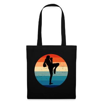 Boxeur Thaï Femmes Muay Thai Boxe Thaï Thaï Thaï - Sac en tissu - noir - Devant