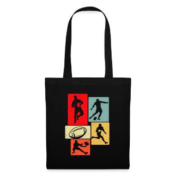Rugby - Sac en tissu - noir - Devant