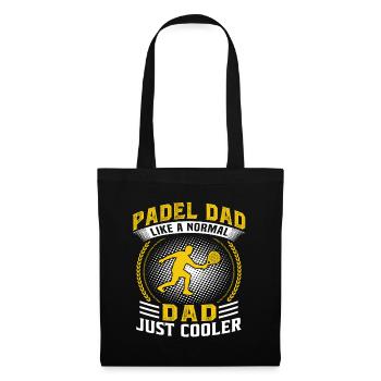 padel dad like a normal dad just cooler - Tote Bag - black - Front