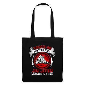 Touch me et votre premier cours de Jiu Jitsu est gratuit - Sac en tissu - noir - Devant