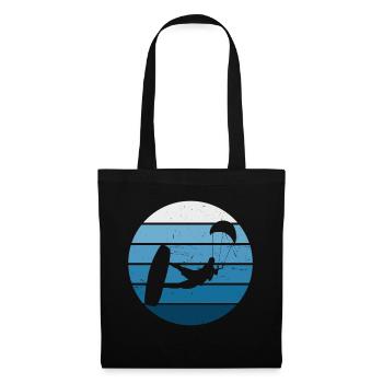 Kitesurf Kitesurf Kitesurf Kitesurfer Hommes - Sac en tissu - noir - Devant