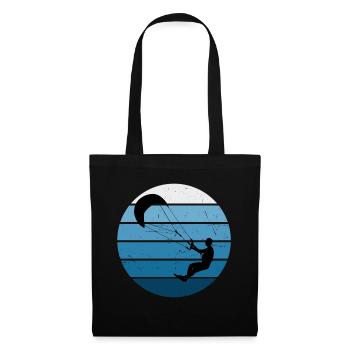 Kitesurf Femmes Kitesurfer Kitesurf Kitesurf Kite - Sac en tissu - noir - Devant