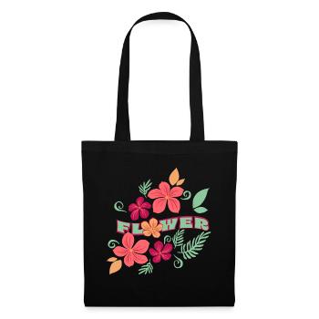 Flower - Sac en tissu - noir - Devant