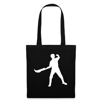 Jai Alai Damen Pelota Basque Pelota Herren - Stoffbeutel - Schwarz - Vorne