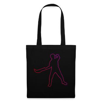 Basque Pelota Jai Alai Pelota Herren Damen - Stoffbeutel - Schwarz - Vorne