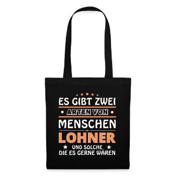 Cadeau Lohner - Deux types de... Concevoir - Sac en tissu - noir - Devant