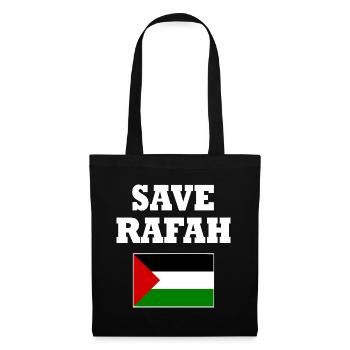 Save rafah - Sac en tissu - noir - Devant