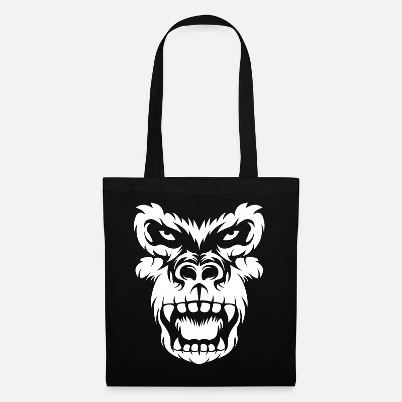 Gorilla - Stoffbeutel - Schwarz