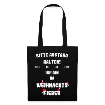 Lustiger Spruch zu Weihnachten - Stoffbeutel - Schwarz - Vorne