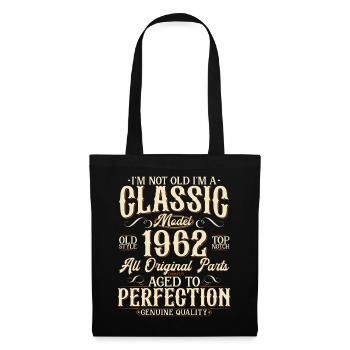 1962 Vintage Born Vintage Birthday Gift - Tote Bag - black - Front