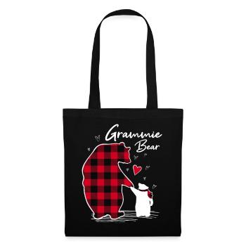Ours Grammie - Sac en tissu - noir - Devant