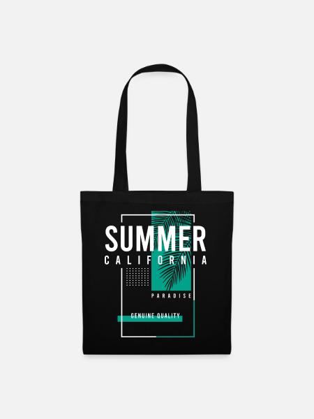 Summer California Paradise - Stoffbeutel - Schwarz