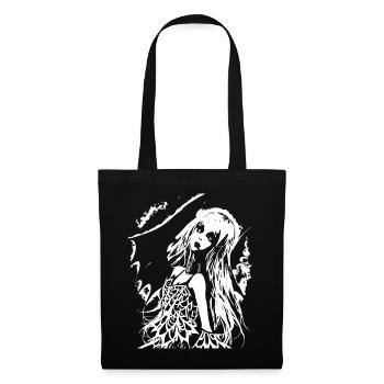 Fairycore Aesthetics Skeleton Fairy Goth Gothic G - Tote Bag - black - Front