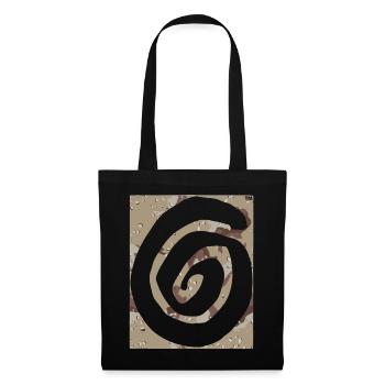 Pation Logo desertcamo inversé - Sac en tissu - noir - Devant