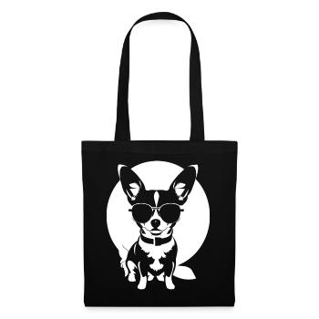 Funny Chihuahua wearing Sunglasses Chihuahuas - Tote Bag - black - Front