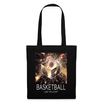 Basketball Feu Joueur de basket-ball Fan Dunking Sport - Sac en tissu - noir - Devant